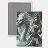Dragon blanc et aimant tamer (Recto/Verso)