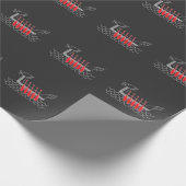 Dragon Boat Crew Row Sport Cadeaupapier (Hoek)