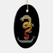 Dragon Boat Paddling  kijk Keramisch Ornament (Rechts)