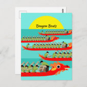 Dragon Boat Racing Briefkaart (Voorkant / Achterkant)