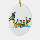 Dragon Boat Racing Keramisch Ornament (Rechts)