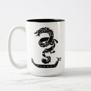 Dragon Boat Racing  kijk Tweekleurige Koffiemok