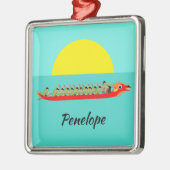 Dragon Boat Racing Metalen Ornament (Links)