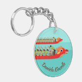 Dragon Boat Racing Sleutelhanger (Voorkant Links)
