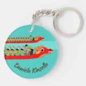 Dragon Boat Racing Sleutelhanger (Achterkant)
