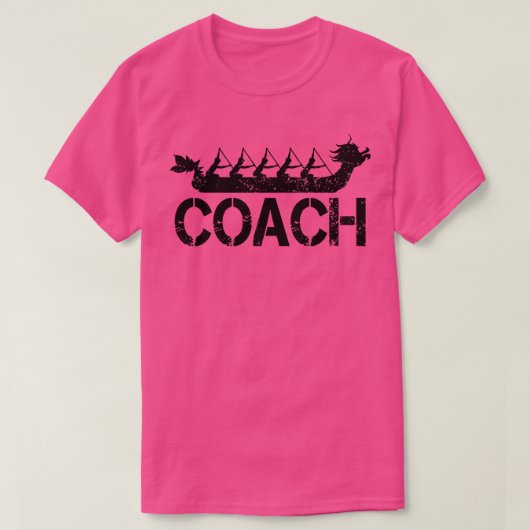 Dragon Boat Racing Team Coach T-shirt (Design voorkant)