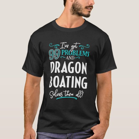 Dragon Boating Design - Dragon Boating lost ze op T-shirt (Voorkant)
