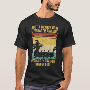 Dragon Boatracer en Meermin-in-opleiding Racepad T-shirt