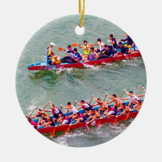 Dragon Boats Keramisch Ornament (Voorkant)