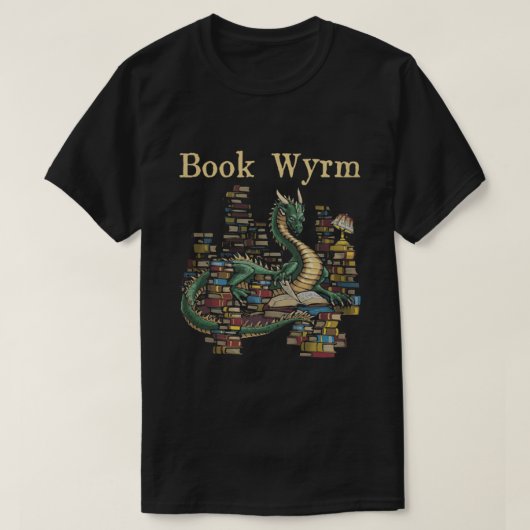 Dragon BOOK WYRM T-shirt (Design voorkant)