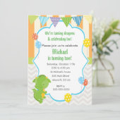 Dragon Boy Anniversaire Fête Invitation Ballons (Debout devant)