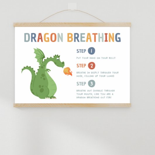 Dragon Brething Strategy Classroom Poster