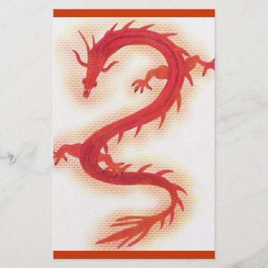 Dragon Bricks Stationery Briefpapier (Voorkant)