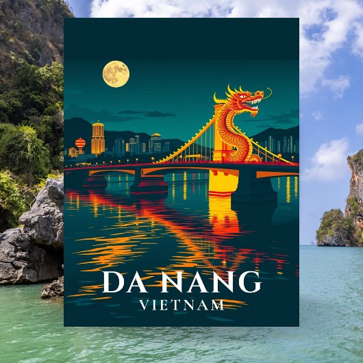 Dragon Bridge Da Nang Vietnam Reizen Briefkaart