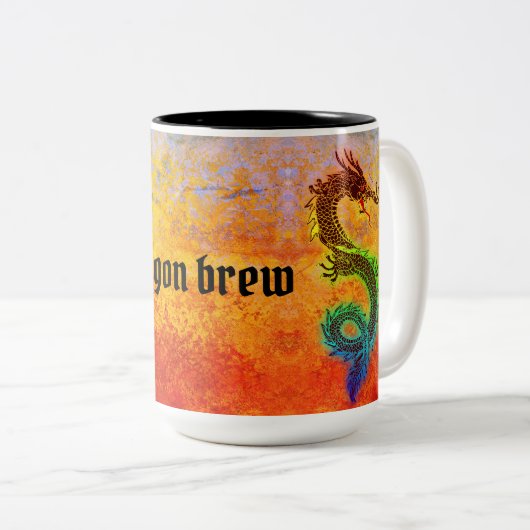 Dragon brun mug (Devant droit)