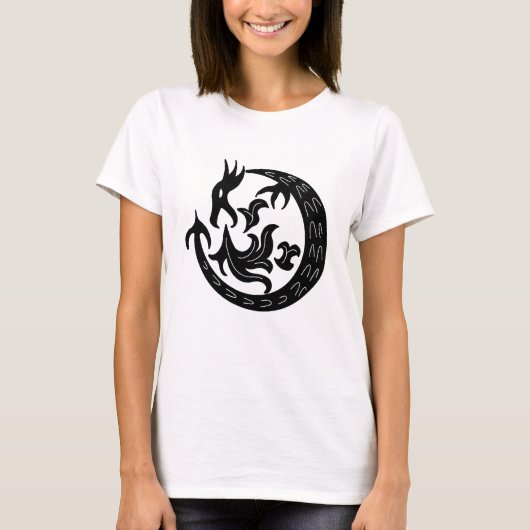 Dragon Bstromend vuur T-shirt (Voorkant)