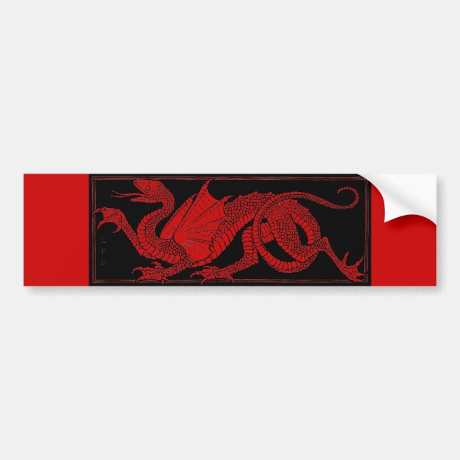Dragon Bumpersticker (Voorkant)