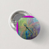 Dragon Button. "2 Ronde Button 3,2 Cm (Voorkant /achterkant)