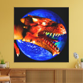 Dragon Canvas Afdruk (Insitu (Woonkamer))