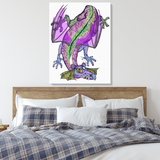 Dragon Canvas Afdruk (Insitu (Slaapkamer))