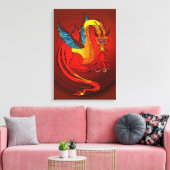 Dragon Canvas Afdruk (Insitu (Woonkamer))