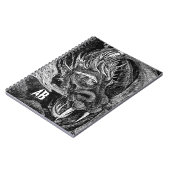 Dragon ; carnet des initiales (Côté gauche)