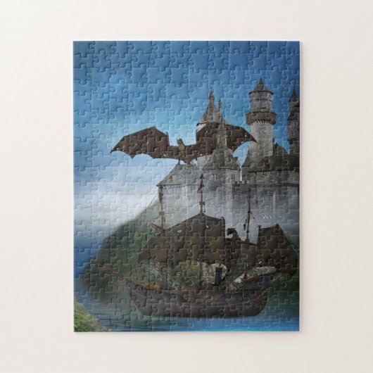 Dragon Castle puzzel Legpuzzel (Verticaal)
