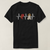 Dragon Cavalier King Charles Spaniel Heartbeat Dog T-shirt (Design voorkant)