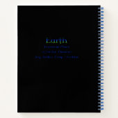 Dragon céleste ; Terre : carnet (Dos)