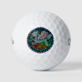 Dragon celtique Balles de golf (Devant)