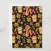 Dragon & Chat Lucky | Invitation baby shower (Dos)