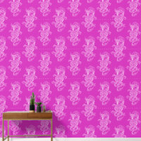 Dragon Chinese Style Hot Pink