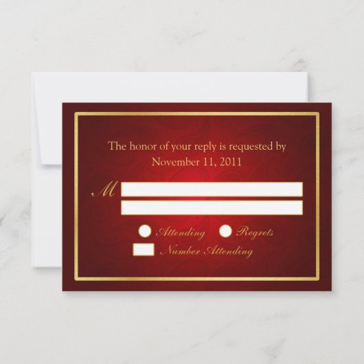 Dragon chinois double bonheur / Phoenix RSVP (Dos)