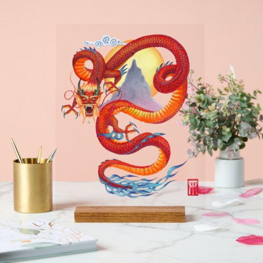 Dragon chinois rouge (Mariage)
