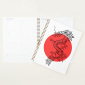 Dragon chinois rouge et blanc (Devant avec enveloppe)