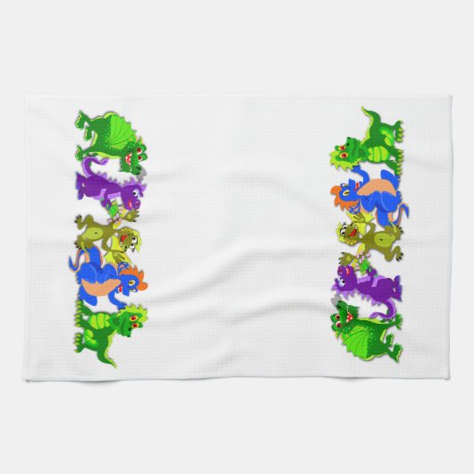 Dragon Chorus Line Theedoek (Horizontaal)