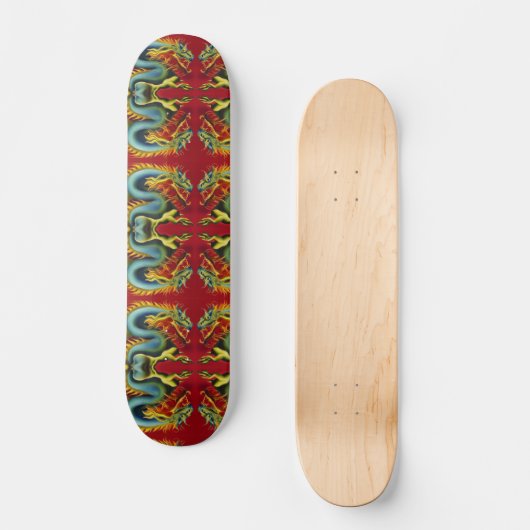 Dragon Circles 7 3/4" Skateboard Deck (Recto)