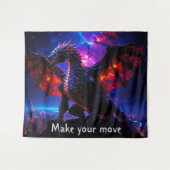 Dragon City 001 Tapestry Wandkleed (Voorkant (horizontaal))