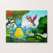 Dragon coloré et Kitty Imaginaire Puzzle animal (Horizontal)