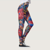 Dragon coloré Leggings Motifs ethniques (Droite)
