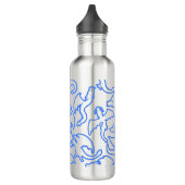 Dragon contour patroon 03.b L Geel BG Waterfles (Links)