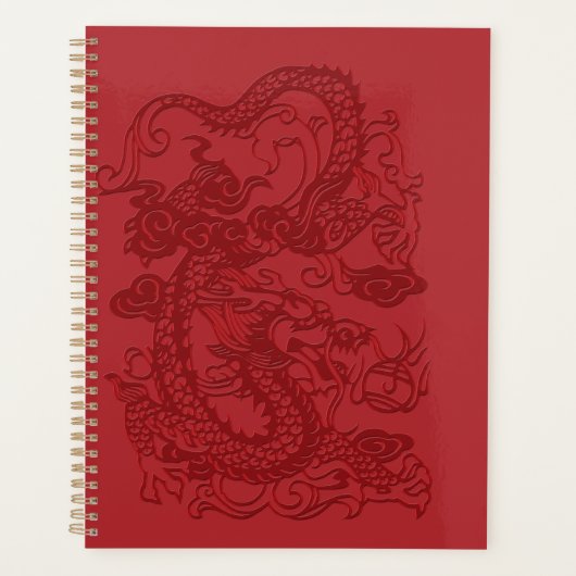 Dragon coréen chinois d'Asie rouge (Devant)