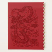 Dragon coréen chinois d'Asie rouge (Dos)