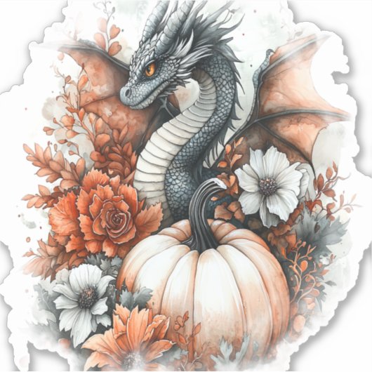 Dragon Country Pumpkin Sticker (Voorkant)