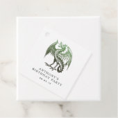  dragon Damask Bedankjes Labels (In situ)