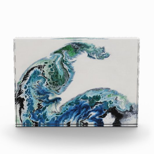 Dragon dans les Vagues – Bloc de Photo d'Océan Abs (Devant)