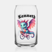 Dragon de bébé aventurier à vélo au printemps (Verso)