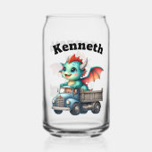 Dragon de bébé aventurier conduisant un camion ble (Recto)