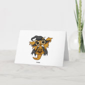 Dragon de bébé - carte de des bonbons ou un sort (Dos)