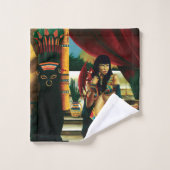 Dragon de chat de la reine égyptienne (Gant de toilette)